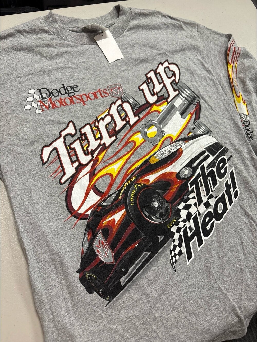 Vintage Dodge Motorsports NASCAR Long Sleeve T Shirt Adult L NWT Deadstock Y2K